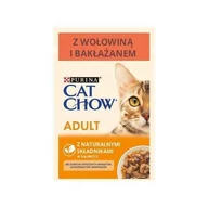 Mokra karma dla kotów - Purina Cat Chow Cat Chow Adult Wołowina z bakłażanem 85g Saszetka 51396-uniw - miniaturka - grafika 1