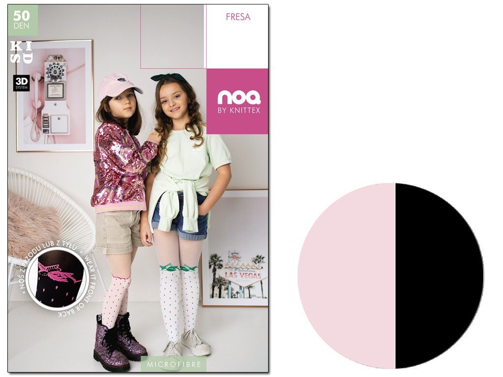 Dziewczęce Rajstopy Jak Podkolanówki W Kropki Nero Rose 92-98