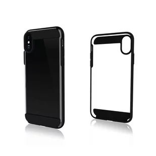 Rock Black Air Case do iPhone X czarny - Etui i futerały do telefonów - miniaturka - grafika 1