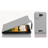 Etui i futerały do telefonów - Cadorabo pokrowiec ochronny na HTC Butterfly w kolorze białym etui z klapką pokrowiec na telefon komórkowy imitacja skóry - miniaturka - grafika 1