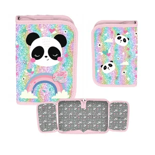 PIÓRNIK DWUKLAPKOWY PANDA PP25PB PASO - Piórniki - miniaturka - grafika 1