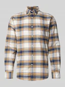 Koszule męskie - Koszula flanelowa o kroju regular fit z czystej bawełny - miniaturka - grafika 1