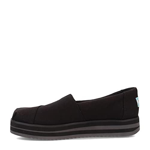 TOMS Damskie 10019466 Alpargata Midform Espadryle na obcasie, Czarny, 40 EU