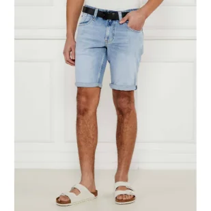 Tommy Jeans Jeansowe szorty RONNIE Slim Fit - Spodenki męskie - miniaturka - grafika 1