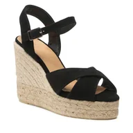 Espadryle damskie - Espadryle Castañer Blaudell/8ed/007 021746-100 Czarny - miniaturka - grafika 1
