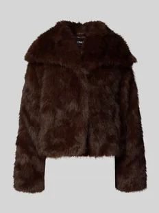 Kurtka ze sztucznego futra o kroju relaxed fit zapięcie na haftkę model ‘DAWN LIFE’ - Kurtki damskie - miniaturka - grafika 1