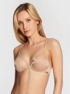 Biustonosze - Gossard Biustonosz z fiszbiną Glossies Sheer Moulded 6271 Beżowy - miniaturka - grafika 1