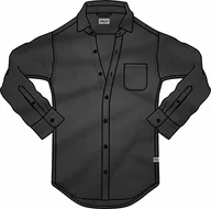 Koszule męskie - Replay Koszula męska, 998 prawie czarny, XL - miniaturka - grafika 1