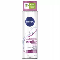 Szampony do włosów - Nivea Micelarny szampon wzmacniający do włosów łamliwych i wrażliwej skóry głowy 400ml 92505-uniw - miniaturka - grafika 1
