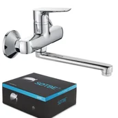 Baterie kuchenne - Sotbe Inari Bateria Ścienna  Z Długą Obrotową Wylewką - miniaturka - grafika 1