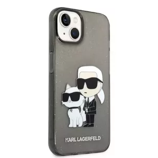 Etui Karl Lagerfeld KLHCP14MHNKCTGK do iPhone 14 Plus 6,7" hardcase Gliter Karl&Choupette - Etui i futerały do telefonów - miniaturka - grafika 5