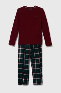 Tommy Hilfiger piżama dziecięca kolor czerwony wzorzysta - Piżamy dla dziewczynek - miniaturka - grafika 1