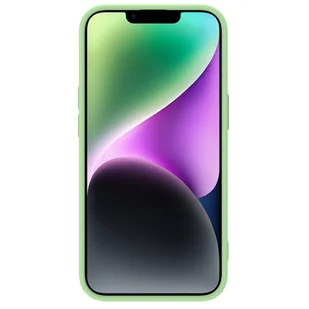 Nillkin CamShield Silky Silicone Case etui iPhone 14 pokrowiec z osłoną na aparat zielony - Etui i futerały do telefonów - miniaturka - grafika 2