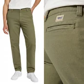 Spodnie męskie - Lee REALXED WORKWEAR CHINO Green LU��NE ZIELONE CHINOSY BEZ STRECZU W32 L32 - miniaturka - grafika 1