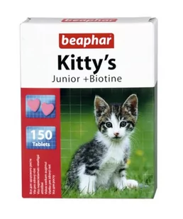 Beaphar Kittys Kocięta + Biotine tabletki witaminowe 150szt 13465 - Mokra karma dla kotów - miniaturka - grafika 1