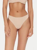 Majtki damskie - Tommy Hilfiger Stringi UW0UW05214 Beżowy - miniaturka - grafika 1