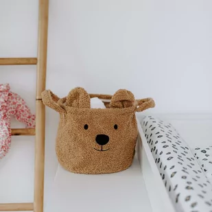 CHILDHOME CHILDHOME Kosz Teddy, 25 x 20 x 20 cm, beżowy CCBTB20 - Pudła i pojemniki do przechowywania - miniaturka - grafika 1