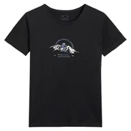 Koszulki sportowe damskie - Koszulka damska 4F Tshirt F2713 Rozmiar: S / Kolor: czarny - miniaturka - grafika 1