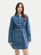 Sukienki - Tom Tailor Denim Sukienka jeansowa 1045461 Niebieski Regular Fit - miniaturka - grafika 1