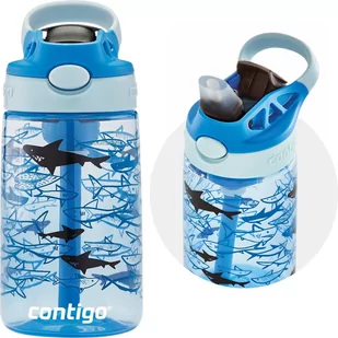 Contigo Butelka / bidon dla dzieci Contigo Easy Clean 420 ml - sharks 2127476 - Bidony dla dzieci - miniaturka - grafika 1