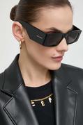 Okulary przeciwsłoneczne - Saint Laurent okulary przeciwsłoneczne damskie kolor czarny - miniaturka - grafika 1