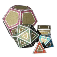 Akcesoria i części modelarskie - Pięć brył platońskich do samodzielnego złożenia - Astromedia - miniaturka - grafika 1