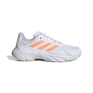 Buty sportowe damskie - Damskie buty tenisowe adidas Courtjam Control 3 Tennis Shoes Ftwr White/Beam Orange/Crystal White EUR 41 1/3 - miniaturka - grafika 1