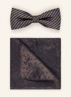 Monti Zestaw: Mucha I Poszetka Z Jedwabiu beige