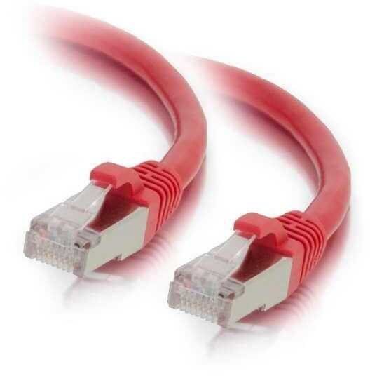 Mercodan Kabel sieciowy RJ-45, Cat.6a, S/FTP, LSZH, czerwony, 2 m 371914020