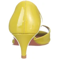 Czółenka - Buffalo London Damskie czółenka 16434-700 PATENT PU, żółty - Żółta limonka 05-40 EU - miniaturka - grafika 1