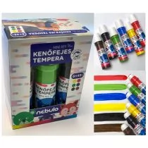 Farby tempera z aplikatorem 6 kolorów - Przybory szkolne - miniaturka - grafika 1