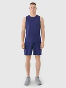Spodenki męskie - 4F Spodenki treningowe szybkoschnące męskie - granatowe L - miniaturka - grafika 1