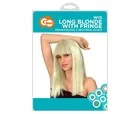 Zabawy w naśladowanie dorosłych - Peruka blond z grzywką długa - miniaturka - grafika 1