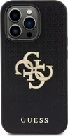Etui i futerały do telefonów - Guess 4G Strass Metal Logo - Etui iPhone 15 Pro Max czarny - miniaturka - grafika 1