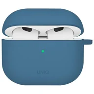 Akcesoria do słuchawek - UNIQ Nexo AirPods 4 + Ear Hooks Silicone niebieski/pacific blue - miniaturka - grafika 1