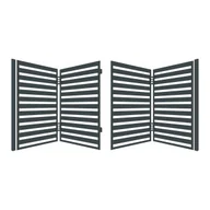 Ogrodzenia - Polbram Brama łamana Lara z automatem 400 x 154 cm - miniaturka - grafika 1