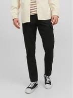 Spodnie męskie - Jack&Jones Spodnie materiałowe Ollie 12224001 Czarny Regular Fit - miniaturka - grafika 1
