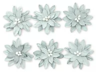 Dekoratorstwo - ARGO Kwiaty samoprzylepne papierowe DALIA 6szt. szare - miniaturka - grafika 1