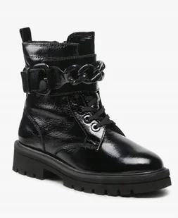 CAPRICE BOTKI CZARNE ZA KOSTKĘ NA ZAMEK DAMSKIE 37 Ż4D - Botki damskie - miniaturka - grafika 1