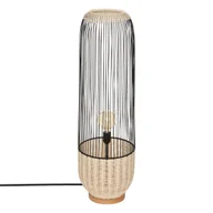 Lampy stojące - Lampa podłogowa boho Anea, rattan i metal, wys. 95 cm - miniaturka - grafika 1