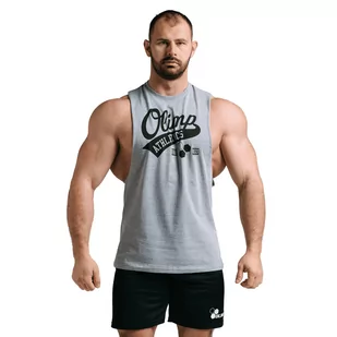 Męska koszulka treningowa Olimp - Men Sleeveless Athletics szara-L - Koszulki sportowe męskie - miniaturka - grafika 1