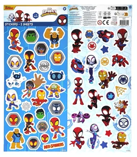 Naklejki Marvel Spidey +/- 50 szt. - 2 arkusze - Szkolne artykuły papiernicze - miniaturka - grafika 1