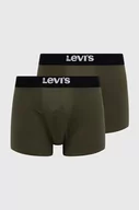 Majtki męskie - Levi's bokserki 2-pack męskie kolor zielony - miniaturka - grafika 1