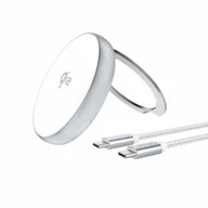 Ładowarki do telefonów - 4smarts Ład. indukcyjna Kickstand 15W srebrna/silver 540987 - miniaturka - grafika 1