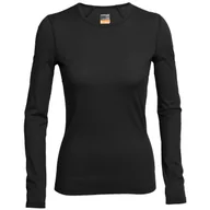 Koszulki sportowe damskie - Koszulka damska Icebreaker Women's 200 Oasis Long Sleeve Rozmiar: S / Kolor: czarny - miniaturka - grafika 1