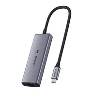 Huby USB - UGREEN Adapter 4w1 UGREEN CM500 Hub USB-C do 3x USB 3.0 + HDMI2.1 8K (szary) 50629 - miniaturka - grafika 1