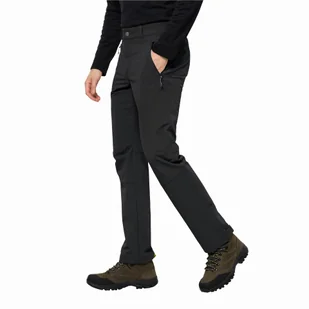 Męskie spodnie softshellowe Jack Wolfskin ACTIVATE XT PANTS M black - 46 - Spodnie sportowe męskie - miniaturka - grafika 1