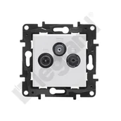 Gniazdka elektryczne - Legrand Gniazdo TV-RD-SAT Niloe Step 863180 gwiazda wkręty białe - miniaturka - grafika 1