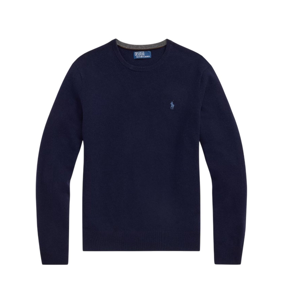maglioni uomo ralph lauren - ls cn pp long sleeve pullover - blu