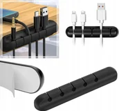 Maskownice do kabli - Organizer KELTIN Organizer – uchwyt do kabli i przewodów pięciomiejscowy 500 - miniaturka - grafika 1